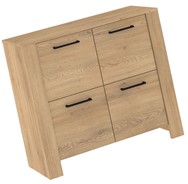 meble DELIS 04 komoda szafka z drzwiami do salonu sypialni dąb cremona