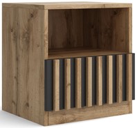 meble RISE 07L nakastlik stolik szafka nocna z szufladą lamelami artisan