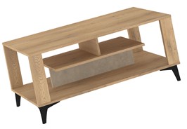 meble MIGES 06 nowoczesna ława stolik kawowy z półką dąb cremona granada mi