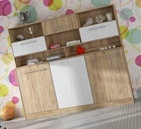 Półkotapczan łóżko chowane składane 90x200 ERGO +NADST. craft złoty c.biały