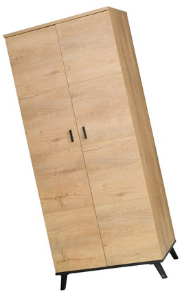 meble JOHN 2 01 szafa z drążkiem do przedpokoju salonu sypialni dąb lefkas