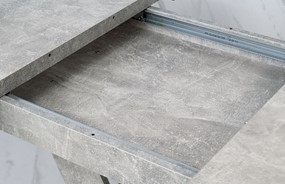 DUBAI nowoczesny stół rozkładany do salonu jadalni 120x80 beton biały