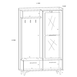 meble BOX _05 przedpokój 3d