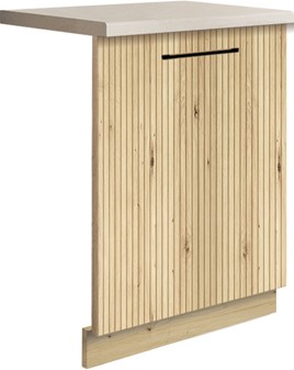 meble kuchenne VIVA front zmywarki 60 [zm60] ryfle dąb artisan