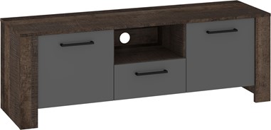 meble DELIS 10 komoda stolik szafka RTV 140 dąb grange grafit