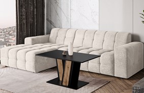 MU1 ława nowoczesny stolik kawowy 100x60 do salonu czarny dąb wotan