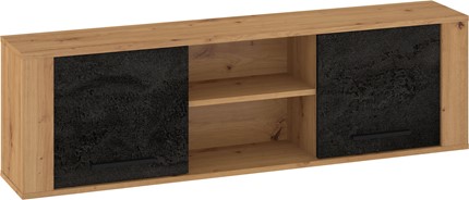 meble MIGES 13 szafka półka wisząca ścienna dąb artisan beton czarny