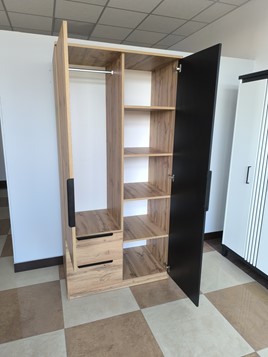 meble RISE 10 szafa z szufladami lamelami do sypialni przedpokoju artisan