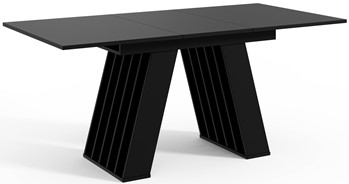BE1 nowoczesny stół rozkładany do salonu kuchni jadalni 120/160x80 czarny