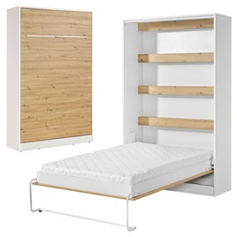 meble PEFE 120 półkotapczan pionowy łóżko chowane w szafie b. mat artisan b