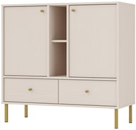 meble TOKYO 825 komoda z szufladami do salonu na nóżkach beż piaskowy N2