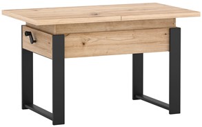 HUGO ławostół ława rozkładana podnoszona stolik kawowy dąb artisan czarny