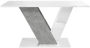 DU1 ława nowoczesny stolik kawowy 100x60 do salonu biały połysk beton