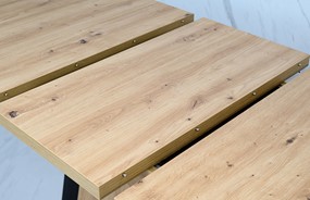 DOHA 2 nowoczesny stół rozkładany do salonu jadalni dąb artisan / czarny