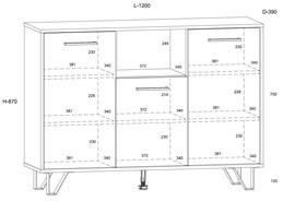 meble BIP 04 komoda 3D