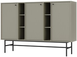 meble TOKYO 823 szeroka komoda do salonu na nóżkach eukaliptus N3
