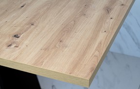 DOHA 2 nowoczesny stół rozkładany do salonu jadalni dąb artisan / czarny