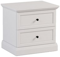 meble LUCCA SN nakastlik stolik szafka nocna do sypialni biały opal