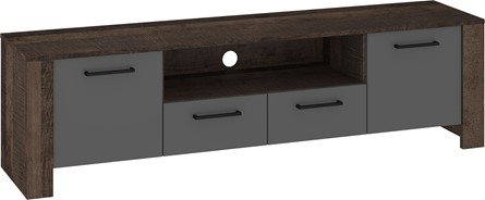 meble DELIS 11 komoda stolik szafka RTV 175 dąb grange grafit