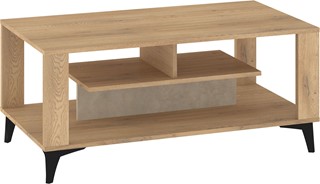 meble MIGES 06 nowoczesna ława stolik kawowy z półką dąb cremona granada mi