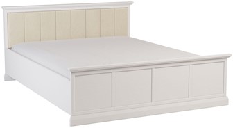 meble LUCCA L160 łóżko 160x200 do sypialni bez materaca z pojemnikiem biały