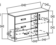 meble TRAFIKO _07 komoda 130