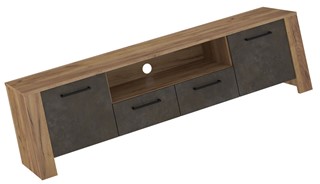 meble DELIS 11 komoda stolik szafka RTV 175 dąb craft złoty granada brąz