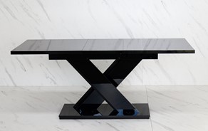 BRONX nowoczesny stół rozkładany 140/180x80 do salonu jadalni czarny połysk