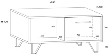 meble BIP 06 ława 2D