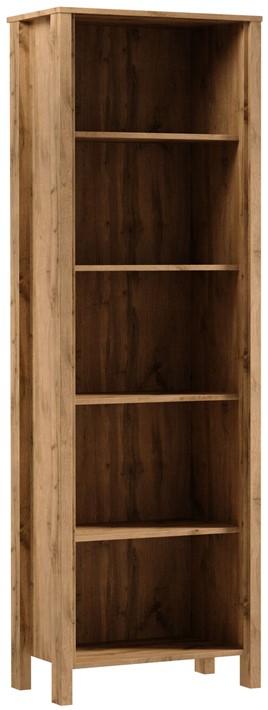 meble INDYGO R1 regał z półkami otwarty na książki zabawki dąb wotan