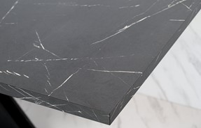 WERO nowoczesny loftowy stół do salonu jadalni 160x90 marmur royal czarny