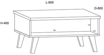 meble NORSID 06 ława