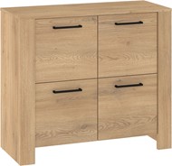 meble DELIS 04 komoda szafka z drzwiami do salonu sypialni dąb cremona