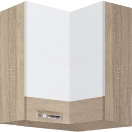 meble kuchenne PREMIO szafka górna wisząca narożna UNI [54G] biały sonoma