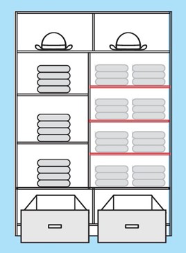 CA31-15 szafa przesuwna z szufladami lustrem lamelami cashmere kaszmir UKP