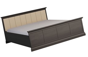 meble LUCCA L160 łóżko 160x200 do sypialni bez materaca z pojemnikiem czarn