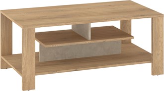 meble DELIS 06 ława stolik kawowy z półką do salonu dąb cremona granada mig