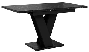 MASIV nowoczesny stół rozkładany do salonu jadalni 120x80 marmur roy czarny