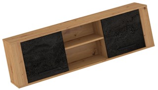 meble MIGES 13 szafka półka wisząca ścienna dąb artisan beton czarny