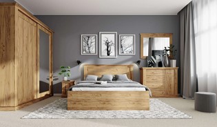 meble ANTICA #2 klasyczna sypialnia szafa przesuwna łóżko komoda lustro
