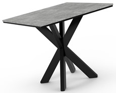 PARO nowoczesny loftowy stół kwadratowy do salonu jadalni beton czarny