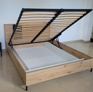 meble KOME #5 sypialnia łóżko 160 szafa czterodrzwiowa szafka nocna artisan