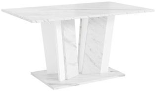 DO2 ława nowoczesny stolik kawowy 100x60 do salonu biały marmur biały
