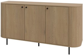 meble OVALIO 830 duża szafka komoda z drzwiami na nóżkach dąb cremona
