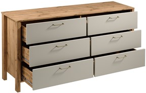 meble INDYGO K6S komoda z szufladami do salonu sypialni dąb wotan beż