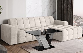 DU1 ława nowoczesny stolik kawowy 100x60 do salonu czarny połysk beton
