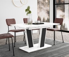 MU1 nowoczesny stół rozkładany do salonu kuchni jadalni 120/160x80 b. ma.cz