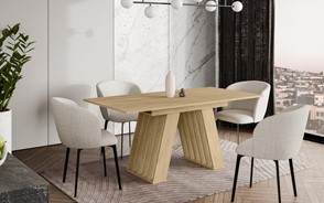 BE1 nowoczesny stół rozkładany do salonu kuchni jadalni 120/160x80 cremona