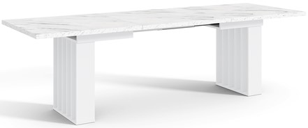 CO1 nowoczesny stół rozkładany do salonu kuchni jadalni 160/240x80 mar/biał