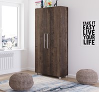 Półkotapczan pionowy łóżko chowane w szafie TEDDY 90 dąb grange